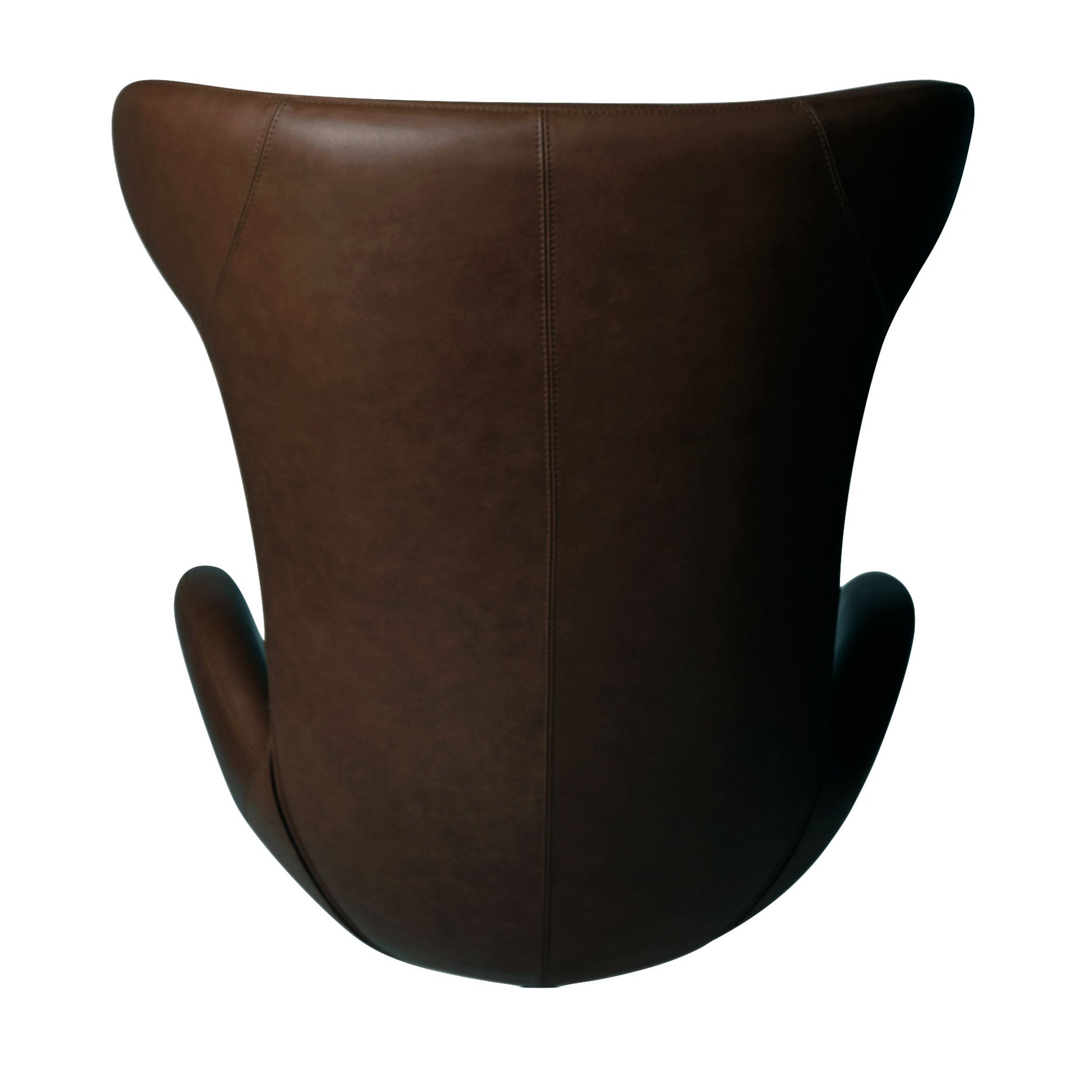 Victor loungestol læder m. sort drejesokkel